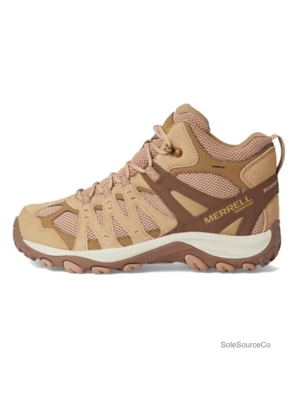 Women's Waterproof Suede Leather Hiking Boots Ankle Mid Lace Up